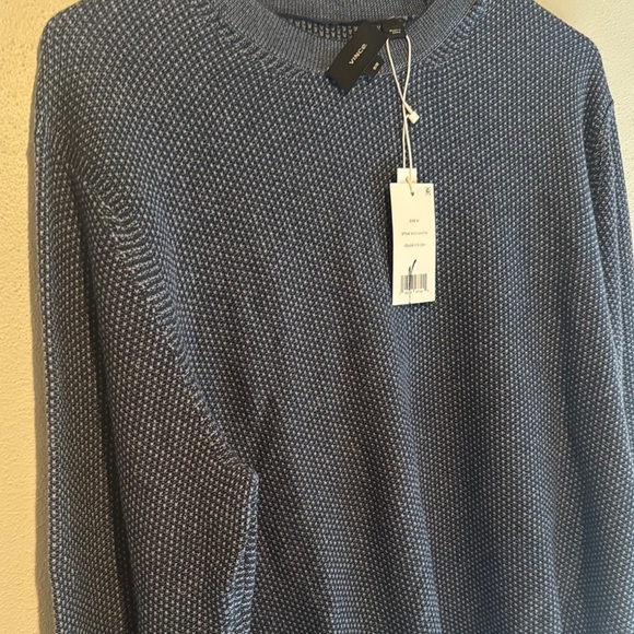 NWT Vince men’s medium Geo-Jacquard Wool-Blend Crew Neck Sweater - Picture 4 of 6
